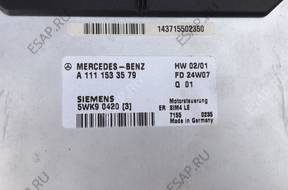 Mercedes МОДУЛЬ БЛОКА УПРАВЛЕНИЯ БЛОК УПРАВЛЕНИЯ A1111533579