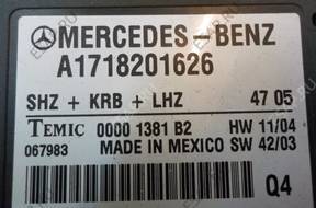 Mercedes SLK W171 МОДУЛЬ grzania foteli A1718201626 Mercedes SLK W171 МОДУЛЬ grzania foteli A1718201626