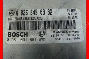 MERCEDES W 202 2.2CDI 99 год, БЛОК УПРАВЛЕНИЯ 0265450332