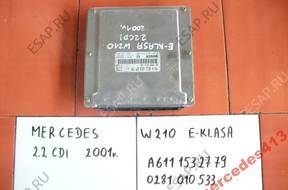 MERCEDES W 210 2.2 CDI БЛОК УПРАВЛЕНИЯ ДВИГАТЕЛЕМ 0281010533