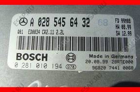 MERCEDES W 210 2.2CDI БЛОК УПРАВЛЕНИЯ ДВИГАТЕЛЕМ 0285456432