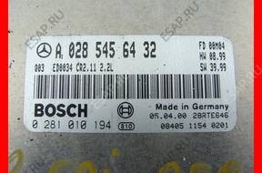 MERCEDES W 210 2.2CDI БЛОК УПРАВЛЕНИЯ ДВИГАТЕЛЕМ 0285456432