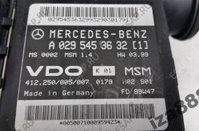 MERCEDES W168 1.6 БЛОК УПРАВЛЕНИЯ ДВИГАТЕЛЕМ A0295453632