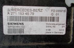 Mercedes W203 2711534579 КОМПЛЕКТ БЛОК УПРАВЛЕНИЯ ДВИГАТЕЛЕМ