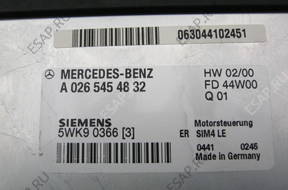 MERCEDES W203 C200 БЛОК УПРАВЛЕНИЯ ДВИГАТЕЛЕМ 0265454832