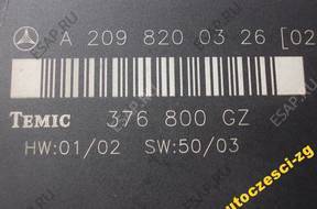 MERCEDES W209 БЛОК УПРАВЛЕНИЯ МОДУЛЬ KOMFORTU 2098200326 MERCEDES W209 БЛОК УПРАВЛЕНИЯ МОДУЛЬ KOMFORTU 2098200326