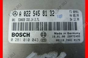 MERCEDES W210 2.7CDI LIFT БЛОК УПРАВЛЕНИЯ 0225458132