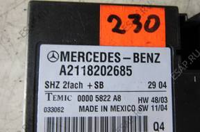 Mercedes W211 2118202685 БЛОК УПРАВЛЕНИЯ grzania foteli
