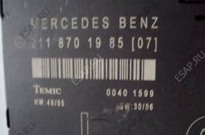Mercedes W211 2118701985 МОДУЛЬ ДВЕРИ БЛОК УПРАВЛЕНИЯ