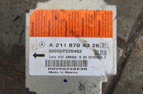MERCEDES W211  A2118704326 СЕНСОР AIRBAG