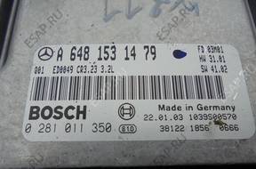 MERCEDES W211 E KLASA БЛОК УПРАВЛЕНИЯ ДВИГАТЕЛЕМ A6481531479