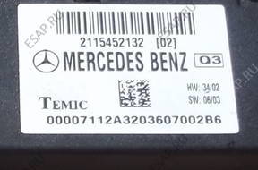 Mercedes W211 E klasa БЛОК УПРАВЛЕНИЯ СИДЕНЬЯ 2115452132