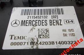 MERCEDES w211 МОДУЛЬ БЛОК УПРАВЛЕНИЯ 2115452132 TEMIC