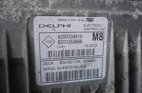 MICRA K12 1.5 DCI БЛОК УПРАВЛЕНИЯ ДВИГАТЕЛЕМ 8200353898