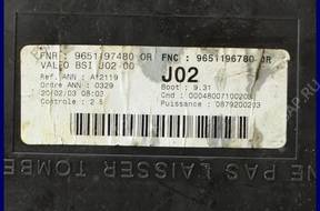 МОДУЛЬ БЛОК BSI PEUGEOT 307 J02 9651196780
