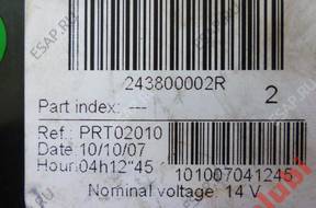 МОДУЛЬ БЛОК УПРАВЛЕНИЯ 243800002 год, RENAULT LAGUNA III DCI