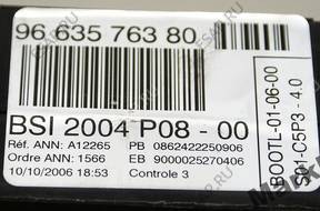 МОДУЛЬ БЛОК УПРАВЛЕНИЯ BSI P08-00 9663576380 PEUGEOT 207