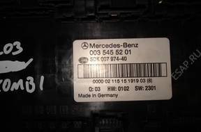 МОДУЛЬ БЛОК УПРАВЛЕНИЯ BSI SAM MERCEDES W203 0035455201