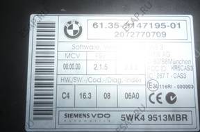 МОДУЛЬ , БЛОК УПРАВЛЕНИЯ CAS  BMW 1  E87 , E90 , 9147195