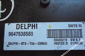 МОДУЛЬ БЛОК УПРАВЛЕНИЯ DACHU PEUGEOT 307 CC 9647538580
