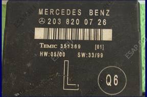 МОДУЛЬ БЛОК УПРАВЛЕНИЯ ДВЕРИ MERCEDES W203 2038200726