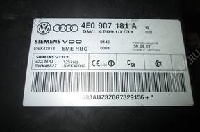 МОДУЛЬ БЛОК УПРАВЛЕНИЯ kessy Audi A8 A-8 4E0