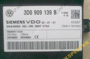 МОДУЛЬ БЛОК УПРАВЛЕНИЯ KESSY VW TOUAREG 3D0909139B