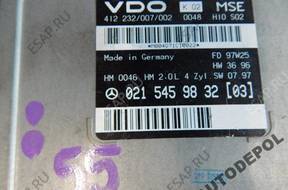 МОДУЛЬ БЛОК УПРАВЛЕНИЯ MERCEDES 2.0 E200 0215459832 [3]