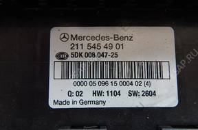 МОДУЛЬ БЛОК УПРАВЛЕНИЯ MERCEDES E KLASA W211 A2115454901