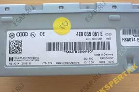 МОДУЛЬ БЛОК УПРАВЛЕНИЯ odbiornik radia Audi A8 4E0035061E
