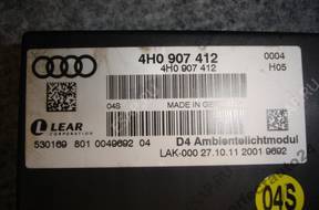 МОДУЛЬ БЛОК УПРАВЛЕНИЯ podwietlenia Audi A8 4H0907412