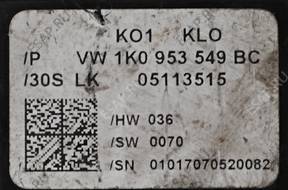 МОДУЛЬ БЛОК УПРАВЛЕНИЯ РУЛЯ VW GOLF V 1K0953549BC