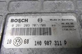 МОДУЛЬ БЛОК УПРАВЛЕНИЯ VW GOLF 3 1H0907311P 0261203707/708