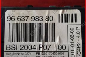 МОДУЛЬ BSI 9663798380 PEUGEOT 207 1,4 VTI LUBO