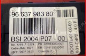 МОДУЛЬ BSI 9663798380 PEUGEOT 207 1,4 VTI LUBO