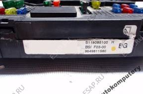 МОДУЛЬ BSI CITROEN C3 9649811580 s118085100h БЕЗ КОДА