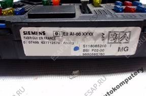 МОДУЛЬ BSI CITROEN C3 9650585780 s118085200i БЕЗ КОДА