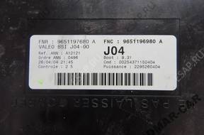 МОДУЛЬ BSI J04-00 PEUGEOT 307 9651196980 A  FV