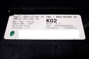 МОДУЛЬ BSI PEUGEOT 307 9651197080 k02 БЕЗ КОДА