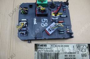 МОДУЛЬ BSI PEUGEOT 307 MG 9652474780 S118085220C