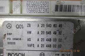 МОДУЛЬ ESP 2115406045 Mercedes E klasa 211