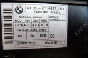 МОДУЛЬ KOMFORTU BMW E60 61.35- 9114447 -01 . FV