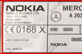 МОДУЛЬ TELEFONU NOKIA MERCEDES W203 A2038203726 ORY