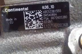 НАСОС 1.6 HDI 5WS40894 9672605380 A2C53381555