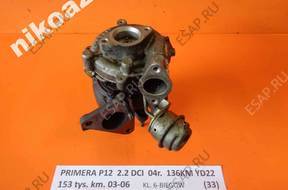 NISSAN PRIMERA P12 2.2 DCI  ТУРБОКОМПРЕССОР