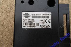 NISSAN PRIMERA P12 БЛОК УПРАВЛЕНИЯ NOKIA 28383 AV700