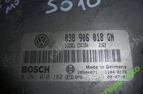 OCTAVIA I 1.9 TDI БЛОК УПРАВЛЕНИЯ 0281010182 038906018GN