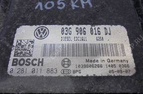 OCTAVIA II 1.9 TDI БЛОК УПРАВЛЕНИЯ 03G906016DJ 0281011883