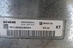Omega C 2,5DTI  00-03 БЛОК УПРАВЛЕНИЯ 96025138
