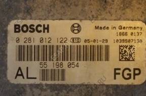 OPEL ASTRA 1,9 CDTI БЛОК УПРАВЛЕНИЯ 0281012122 AL БЕЗ КОДА
